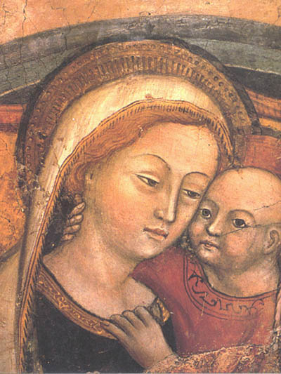 A painting of Our Lady of Good Counsel of Genazzano
